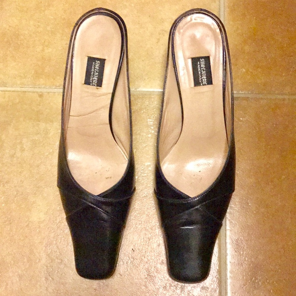 Shoenique Vero Cuoio Black Heels